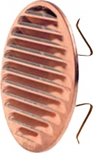 La Ventilazione TUR125RAN-Y Griglia Pl 155 Tonda Rete 80145 Molle Ramata