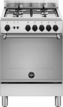 La Germania AMN664GXV Cucina a Gas 4 Fuochi Forno a Gas 60x60 cm Classe A+ Inox