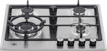 La Germania P604LLAGXV Piano Cottura 4 Fuochi a Gas 60 cm Inox  Futura
