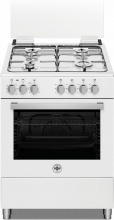 La Germania SE664GB Cucina a Gas 4 Fuochi Forno Elettrico Ventilato 60x60 Bianco