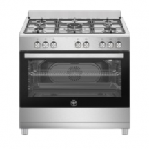 La Germania SE965GX24 Cucina a Gas 5 Fuochi Forno a Gas 90x60 Inox