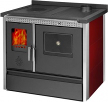 K-Line 35047 Cucina a Legna con Forno 12kW 98,5x65 cm Inox Exclusive