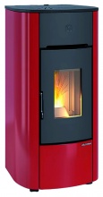 La Nordica-Extraflame 1294851 Stufa a Pellet Canalizzata 7,5 kW Bordeaux MARIELLA PLUS