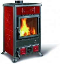 La Nordica-Extraflame 7112150 Stufa a Legna 8.8 kW 252 m3 Bordeaux Rossella R1 BII