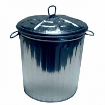 Lady Doc 200330Z Bidone Immondizia in Latta con Coperchio lt 18 Ladydoc 03476