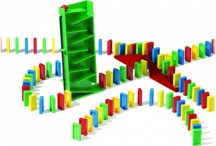 Lean Toys 381005.112 Domino Express Starter Lane Gioco da Tavolo per Bambini da 6+ Anni
