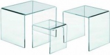 Lebez 7062 Tavolo in acrilico 14x20x14 cm Trasparente