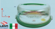 Lega 0392 Copritorta con Manico e Coperchio cm 32x15h Alto