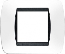 Legrand L4802BA Placca per presa elettrica 2 Posti colore Bianco