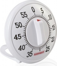 Leifheit 22600 Timer analogico con meccanismo di caricamento 7.6 cm Bianco