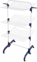 Leifheit 81529 Stendibiancheria a Torre Pieghevole 42m 765x70x145 cm BiancoBlu