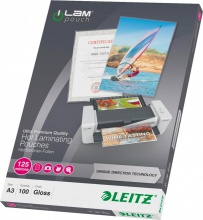 Leitz 74880000 Confezione 100 Pouches Udt A3 125Micron