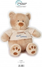 Lelly 800227 Play Eco Play Green Orso Johnny Peluche per Bambini da 3+ Anni