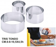 Leone O4007 Coppa Pasta Tondi Set 3 pezzi cm 6-8-10.5x4.5h