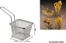 Leone O5422 Mini Cestello Acciaio 18 8 cm 10x10x8h