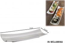 Leone O8159 Vassoio Melamina Rettangolare cm 31x8.2x3.3h Bianco