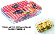 O cuisine 270212 Pirofila da Forno in Vetro Rettangolare 40 x 27 cm Trasparente