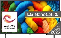 Lg 43NANO80A3B Smart TV 43" Display NanoCell 4K UHD Sistema WebOs Classe G Nero