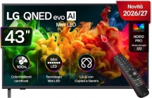 Lg 43QNED80B6B Smart TV 43 Pollici 4K QNED evo AI MiniLED WebOS Nero