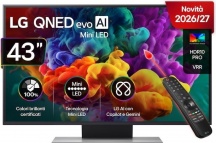 Lg 43QNED86B6B Smart TV 43 Pollici 4K QNED evo AI MiniLED WebOS Nero
