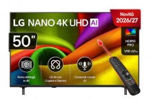 Lg 50NU900B6LA Smart TV 50 Pollici 4K LED WebOS Nano Detail Enhancer colore Nero