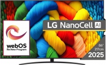 Lg 86NANO81A3A Smart TV 86" 4K UHD NanoCell WebOS AI Sound Pro Classe F Nero