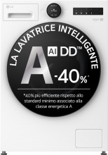 Lg F4X7011TWB.AGWQPWE Lavatrice 11 Kg A-40% Wi-Fi 56,5 cm Inverter Vapore Serie X7 F4X7011TWB