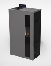 Linea VZ 52069 Stufa a Pellet Ventilata Slim 4,9 kW 9Kg 132m3 Antracite  BRONTE 5