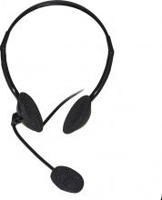 Link LKHS01 Cuffia con Microfono ad Archetto USB Nero