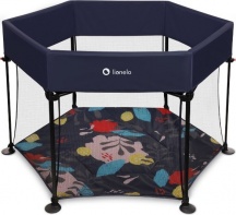 Lionelo 5902581659569 Box per Bambini 0-15 Kg Neonato Recinto con Rete Esagonale Blu - Roel