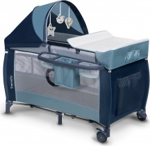 Lionelo 94037000 SVEN BLUE NAVY Lettino Culla Neonato da Campeggio Viaggio Blu - Sven Plus Blue Navy
