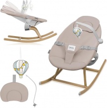 Lionelo DALIA ROCKER BEIGE Dalia - Sdraietta Neonato Dondolo da 0+M per Neonati Beige Sand