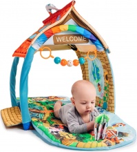 Lionelo LO-AGNES PLUS Palestrina Neonato con Giochi Tappetino evolutivo 142x142cm - Agnes