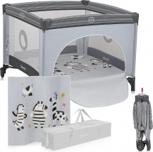 Lionelo LO-BONNIE GREY STONE Box per Bambini 0-15 Kg Recinto Neonato Pieghevole Grey Stone - Bonnie