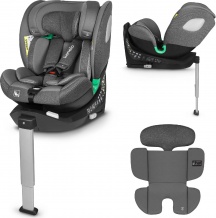 Lionelo LO-BRAAM I-SIZE GREY STONE Seggiolino Auto 0-36 Kg Isofix  0M - 12 Anni Grigio - Braam i-Size