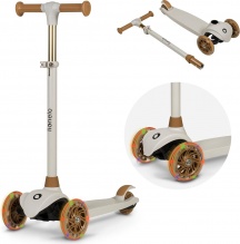 Lionelo LO-JESSY GREY BROWN Monopattino Evolutivo 3+ Anni fino a 50kg con ruote LED Marrone - Jessy