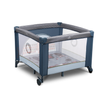 Lionelo LO-LENE BLUE NAVY Box per Bambini Neonato fino a 15 Kg Rete apribile Ruote Blu Navy - Lene