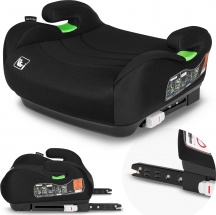 Lionelo LO-LUUK-FIX-BC Rialzo Auto, Alzatina auto Isofix  6-12 anni Nero