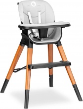 Lionelo LO-MONA BLACK ONYX Mona - Seggiolone Pappa Evolutivo bambini 6m-75 Kg Black Onyx