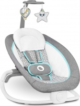 Lionelo LO-PASCAL GREY SCANDI Pascal - Sdraietta Neonato Max 9 Kg per Neonati Grey