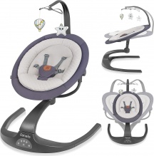 Lionelo LO-RINA GREY CONCRETE Rina Sdraietta Neonato Elettrica Max 9Kg Dondolo Altalena Grey Concrete