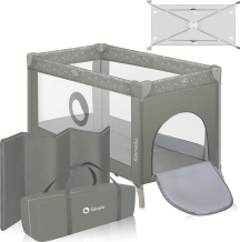 Lionelo LO-STEFI-BEIGE-SAND Lettino Culla Neonato da Campeggio Pieghevole + Borsa Beige Sand - Stefi