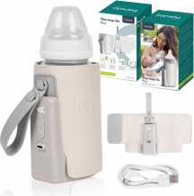 Lionelo LO-THERMUP GO PLUS BEIGE SAND Scaldabiberon Portatile Ricaricabile Beige Sand Thermup Go Plus