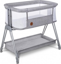 Lionelo LUNA CONCRETE GREY Lettino Culla Neonato Campeggio Co-sleeping Concrete Grey - Luna