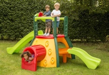 Little Tikes 9000445 Gioco Bambini Giardino 2 Scivoli  Double Decker Super Slide