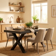 Living Design Aruba Tavolo Allungabile da Pranzo 160260 x 90 Nero  Living Design
