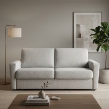 Living Design SETTE A Giacarta Divano Letto 3 Posti Moderno 194x100-210x89 cm Grigio - Giacarta