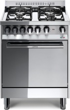 Lofra M65GV Cucina a Gas 4 Fuochi Forno a Gas Ventilato 60x50 cm Classe A Inox