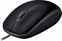 Logitech 910-005508 Mouse con filo Ottico 3 Tasti 1000 DPI Nero  B110