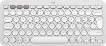 Logitech 920-011820 Mini Tastiera QWERTY RF senza fili + Bluetooth Bianco